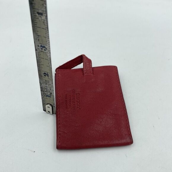 Buxton Card And ID wallet Red leather - Picture 9 of 9